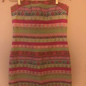 Lilly Pulitzer Ribbon Strapless Dress